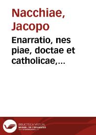 Enarratio, nes piae, doctae et catholicae, in epistolam Pauli ad Ephesios | Biblioteca Virtual Miguel de Cervantes