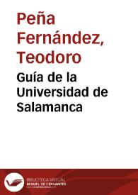 Guía de la Universidad de Salamanca | Biblioteca Virtual Miguel de Cervantes