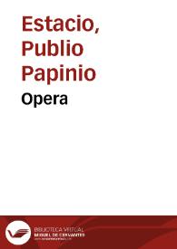 Opera | Biblioteca Virtual Miguel de Cervantes