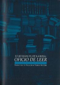 Julio Manuel de la Rosa: oficio de leer / Francisco Núñez Roldán | Biblioteca Virtual Miguel de Cervantes