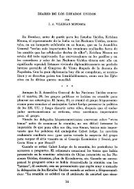 Diario de los EE. UU. / por J. A. Villegas Mendoza | Biblioteca Virtual Miguel de Cervantes
