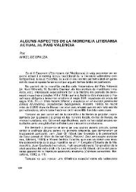 Alguns aspectes de la morofília literaria actual al País Valencià / por Míkel de Epalza | Biblioteca Virtual Miguel de Cervantes