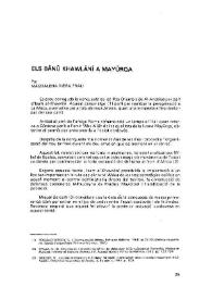 Els Bānū Khawlānī a Mayūrqa / por Magdalena Riera Frau | Biblioteca Virtual Miguel de Cervantes