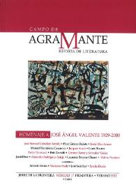 Campo de Agramante : revista de literatura. Núm. 17 (primavera-verano 2012) | Biblioteca Virtual Miguel de Cervantes
