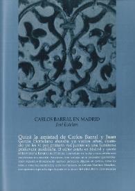 Carlos Barral en Madrid / José Esteban | Biblioteca Virtual Miguel de Cervantes