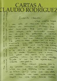 Cartas a Claudio Rodríguez | Biblioteca Virtual Miguel de Cervantes