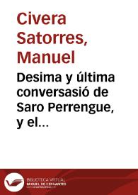 Desima y última conversasió de Saro Perrengue, y el doctor Cudol  | Biblioteca Virtual Miguel de Cervantes