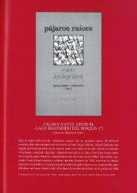 "Pájaros raíces", desde el "Lago escondido del bosque" / Laurence Breysse-Chanet | Biblioteca Virtual Miguel de Cervantes