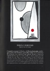 Poesía y porvenir / Ignacio García Crespo | Biblioteca Virtual Miguel de Cervantes