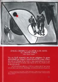 Ángel Crespo y la crítica de arte: su trayectoria / Pilar Gómez Bedate | Biblioteca Virtual Miguel de Cervantes