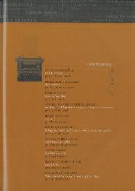 Campo de Agramante: revista de literatura. Núm. 20 (primavera-verano 2014). Notas de lectura | Biblioteca Virtual Miguel de Cervantes