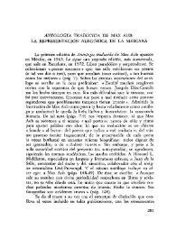 "Antología traducida" de Max Aub: la representación alegórica de la máscara / Antonio Carreño | Biblioteca Virtual Miguel de Cervantes
