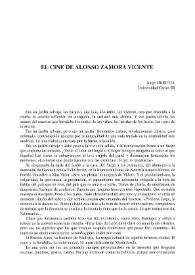 El cine de Alonso Zamora Vicente / Jorge Urrutia | Biblioteca Virtual Miguel de Cervantes