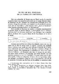 En pro de una tipología de la narración fantástica / Elsa Dehennin | Biblioteca Virtual Miguel de Cervantes