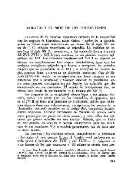 Moratín y el arte de las inscripciones / John Dowling | Biblioteca Virtual Miguel de Cervantes