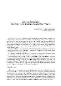 "Tirano Banderas". Edición y configuración de un tópico / Rocío Oviedo y Pérez de Tudela | Biblioteca Virtual Miguel de Cervantes