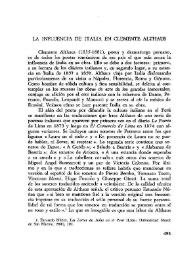 La influencia de Italia en Clemente Althaus / Carlos García Barrón | Biblioteca Virtual Miguel de Cervantes