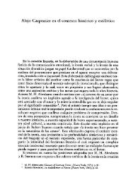 Alejo Carpentier en el contexto histórico y estilístico / Julio Ariza González | Biblioteca Virtual Miguel de Cervantes
