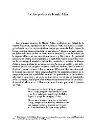 La obra poética de Martín Adán / Edmundo Bendezú Aibar | Biblioteca Virtual Miguel de Cervantes