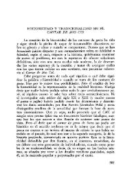 Historicidad y tradicionalidad en el "Cantar de Mio Cid" / Ruth House Webber | Biblioteca Virtual Miguel de Cervantes