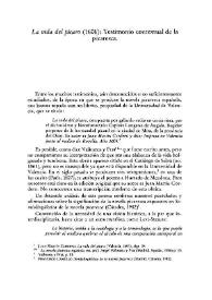 "La vida del pícaro (1601)": testimonio contextual de la picaresca / Francisco Carrillo | Biblioteca Virtual Miguel de Cervantes
