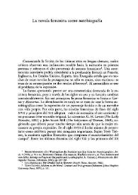 La novela femenina como autobiografía / Biruté Ciplijauskaité | Biblioteca Virtual Miguel de Cervantes