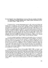 Allan Harris Cutler - Helen Elmquist Cutler, The Jews as Ally of the Muslim. Medieval Roots of Anti-Semitism, Notre Dame, University of Notre Dame Press, 1986, 577 pp. / Mikel de Epalza | Biblioteca Virtual Miguel de Cervantes