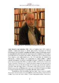 Jesús Munárriz [editor] (San Sebastián, 1940-) [Semblanza] / Francisco Javier Garcerá Román | Biblioteca Virtual Miguel de Cervantes