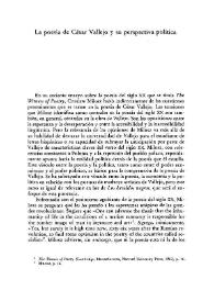 La poesía de César Vallejo y su perspectiva política / Cathy L. Jrade | Biblioteca Virtual Miguel de Cervantes