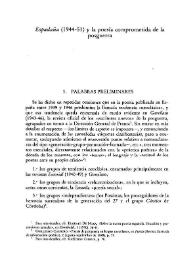 "Espadaña" (1944-51) y la poesía comprometida de la posguerra / José Manuel López de Abiada | Biblioteca Virtual Miguel de Cervantes