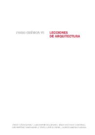 Lecciones de arquitectura. Foro Crítica | Biblioteca Virtual Miguel de Cervantes