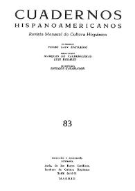 Cuadernos Hispanoamericanos. Núm. 83, noviembre 1956 | Biblioteca Virtual Miguel de Cervantes