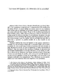 Las voces del "Quijote" y la subversión de la autoridad / James A. Parr | Biblioteca Virtual Miguel de Cervantes