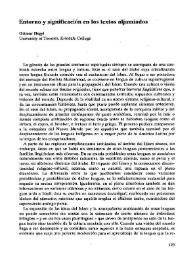 Entorno y significación en los textos aljamiados / Ottmar Hegyi | Biblioteca Virtual Miguel de Cervantes