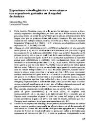 Expresiones extralingüísticas concomitantes con expresiones gestuales en el español de América  / Giovanni Meo Zilio | Biblioteca Virtual Miguel de Cervantes
