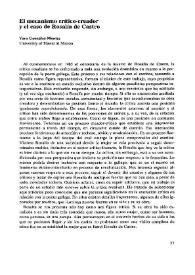 El mecanismo crítico-creador y el caso de Rosalía de Castro  / Yara González-Montes | Biblioteca Virtual Miguel de Cervantes