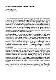 La poesía social como lenguaje poético  / José Ángel Ascunce | Biblioteca Virtual Miguel de Cervantes