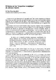 El héroe en las "tragedias complejas" de Alfonso Sastre / M. Pilar Pérez-Stansfield  | Biblioteca Virtual Miguel de Cervantes