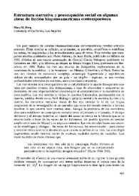 Estructura narrativa y preocupación social en algunas obras de ficción hispanoamericana contemporánea  / Mary G. Berg  | Biblioteca Virtual Miguel de Cervantes