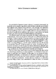 Sobre Unamuno traductor / Carlos Serrano | Biblioteca Virtual Miguel de Cervantes