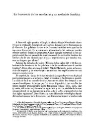 La frecuencia de los morfemas y su evolución fonética / Máximo Torreblanca | Biblioteca Virtual Miguel de Cervantes