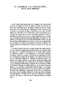 El "Lazarillo" y el punto de vista de la alta nobleza / Francisco Sánchez-Blanco | Biblioteca Virtual Miguel de Cervantes