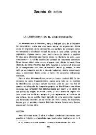 La literatura en el cine brasileño / Agustín Mahieu | Biblioteca Virtual Miguel de Cervantes