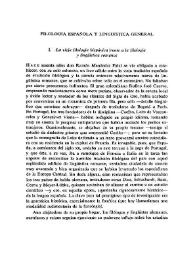 Filología española y la lingüística general / Yakov Malkiel | Biblioteca Virtual Miguel de Cervantes