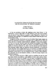 Elementos carnavalescos bajtinianos en dos obras de B. de Torres Naharro / Cecilia Novella | Biblioteca Virtual Miguel de Cervantes
