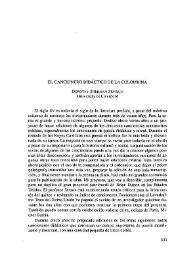 El Cancionero didáctico de la Colombina / Dorothy Sherman Severin | Biblioteca Virtual Miguel de Cervantes