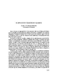 El mito de Eco y Narciso en Calderón / Ángel J. Valbuena Briones | Biblioteca Virtual Miguel de Cervantes