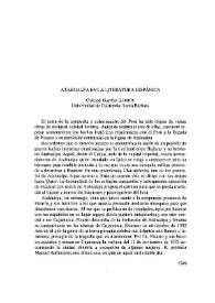 Atahualpa en la literatura hispánica / Carlos García Barrón | Biblioteca Virtual Miguel de Cervantes