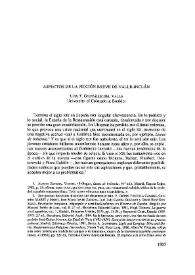 Aspectos de la ficción breve de Valle-Inclán / Luis T. González del Valle | Biblioteca Virtual Miguel de Cervantes
