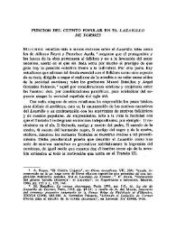 Función del cuerpo popular en el "Lazarillo de Tormes" / María Rosa Lida de Malkiel | Biblioteca Virtual Miguel de Cervantes